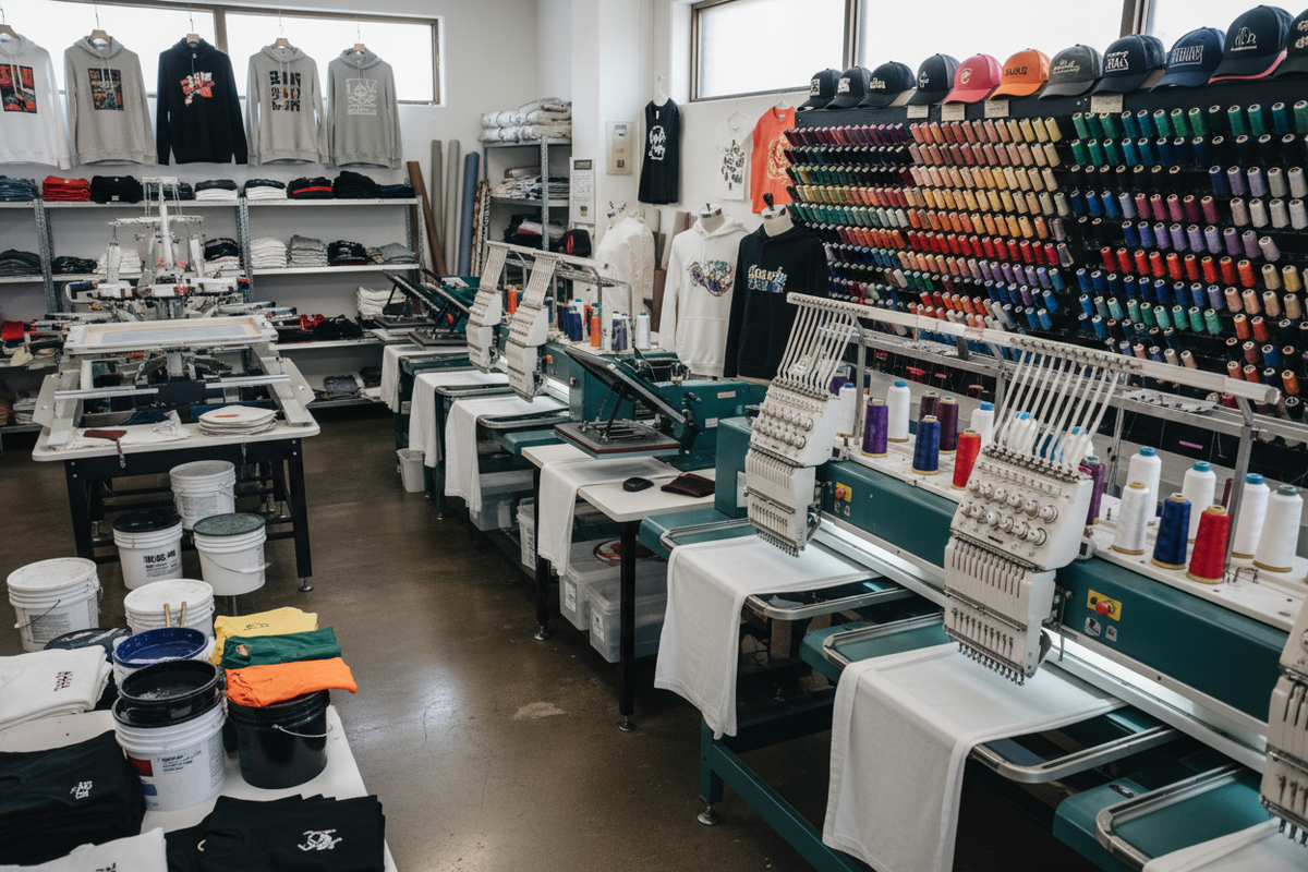 it's a printing and Embroidery shop 