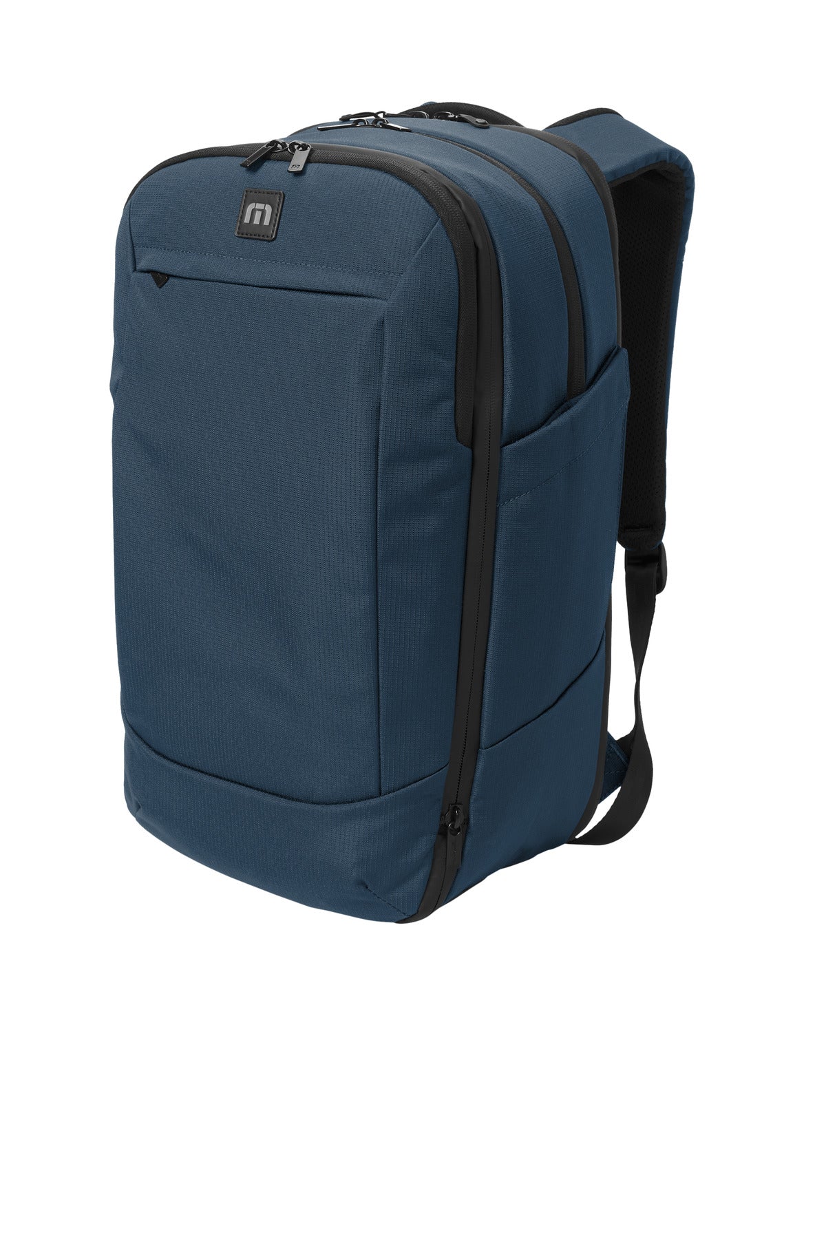 Left View of Navy TravisMathew Lateral Backpack TMB107