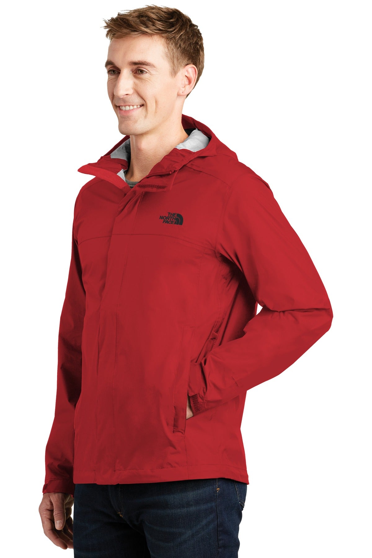 Rage Red The North Face DryVent Rain Jacket. NF0A3LH4
